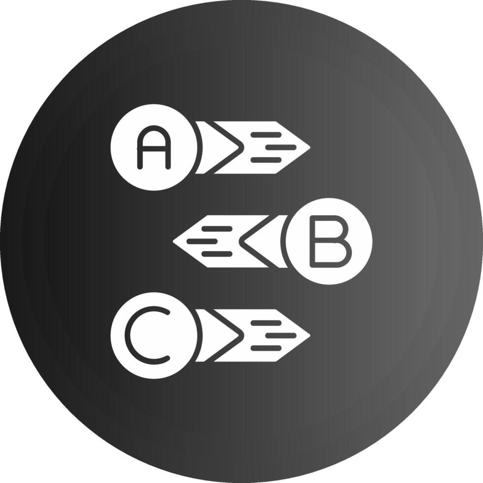 diagramme solide noir icône vecteur