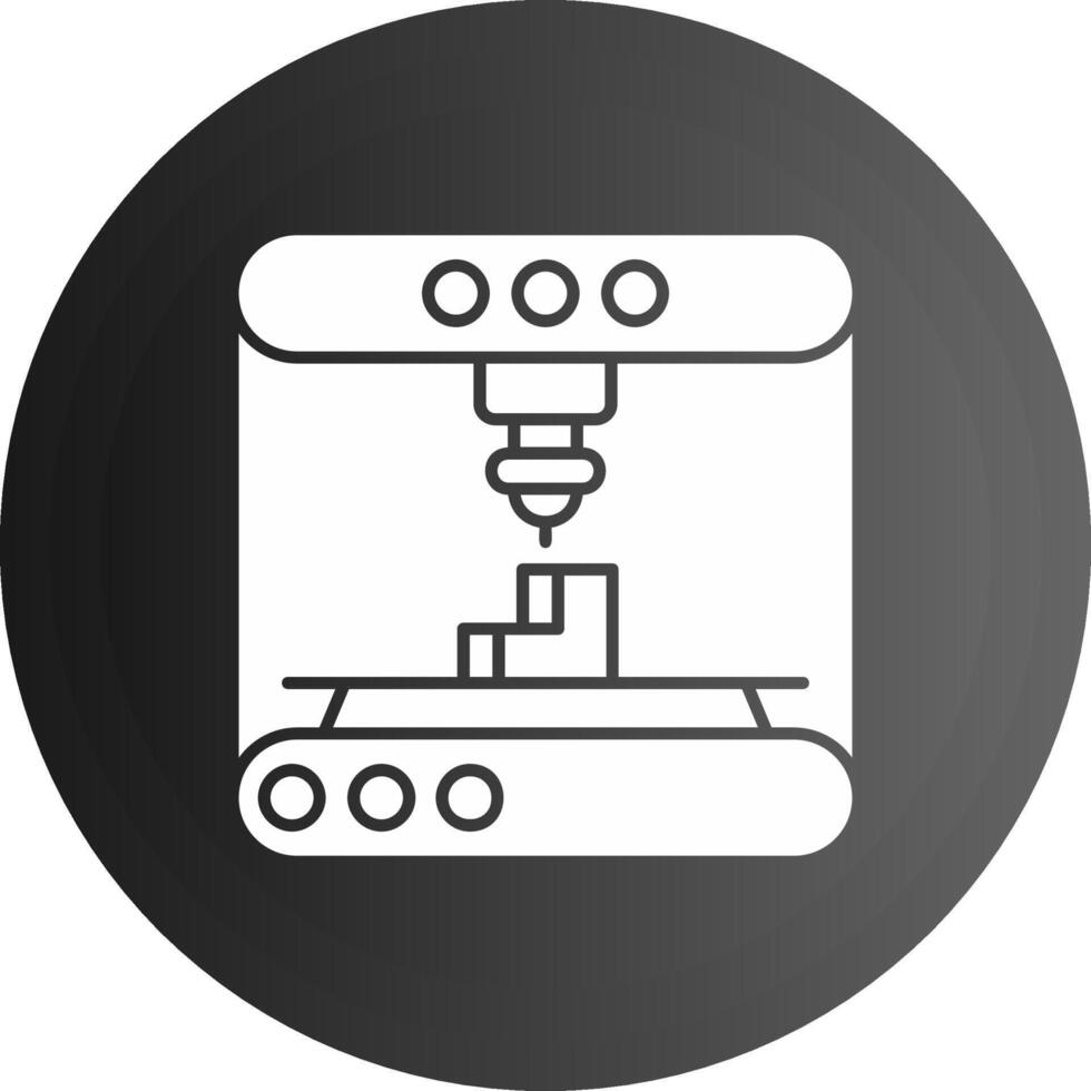 3d la modélisation solide noir icône vecteur