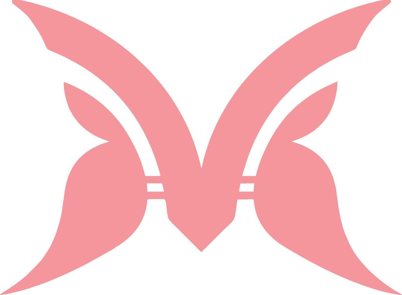 m papillon logo modèle dans une moderne minimaliste style vecteur