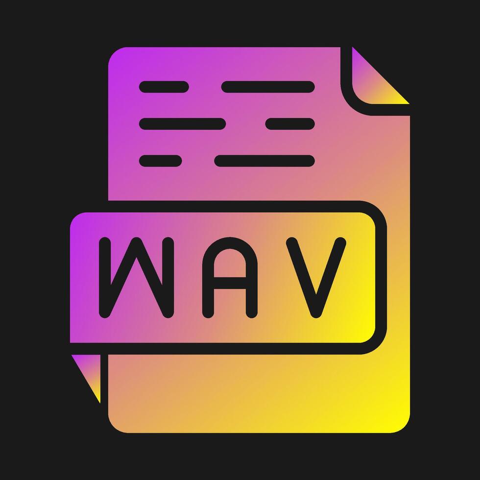 wav vecteur icône