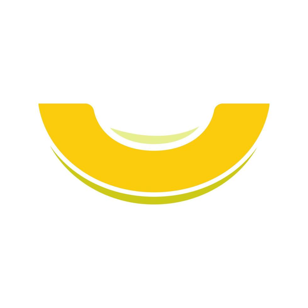 icône de couleur de glyphe de tranche de melon. symbole de la silhouette sur fond blanc sans contour. espace négatif. illustration vectorielle vecteur