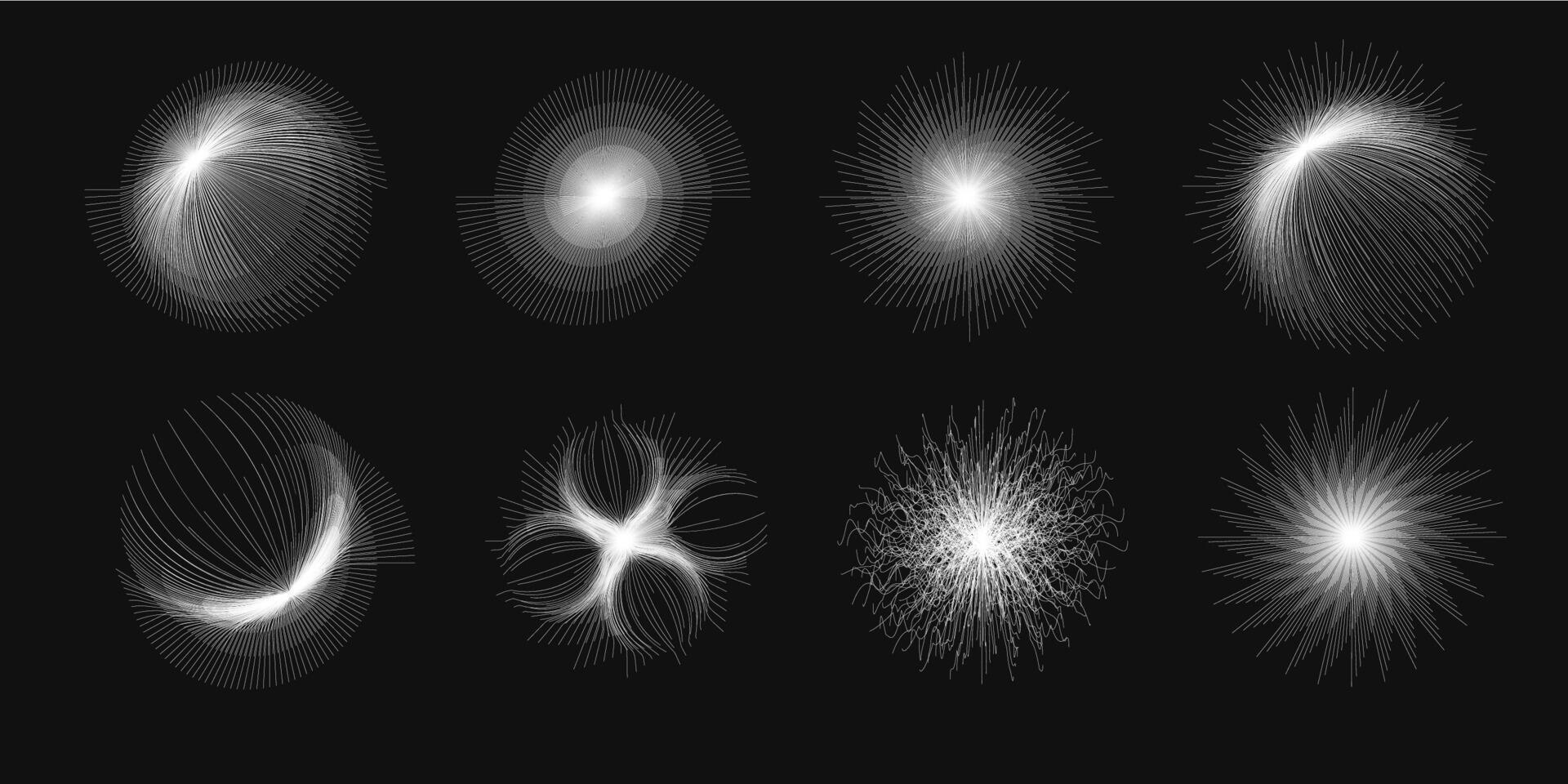 abstrait circulaire géométrique forme. lignes cercle conception. rond dynamique forme. spirale vecteur illustration. lignes dans rond cercle former. noir et blanc minimal style géométrique conception. vecteur illustration