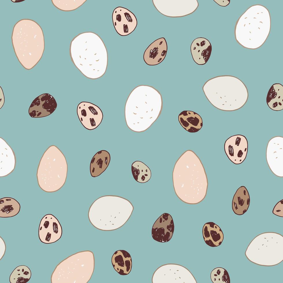 Pâques des œufs vecteur sans couture modèle.
