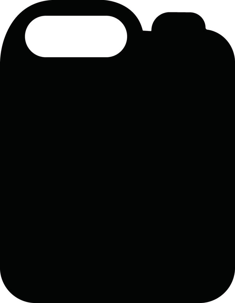 jerrycan, boîte icône dans plat style pictogramme isolé sur essence, de l'essence, carburant ou pétrole pouvez symbole. noir diesel Plastique vide l'eau boîte vecteur pour applications, site Internet