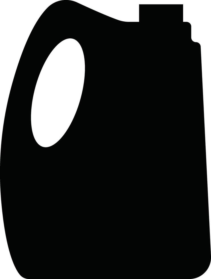 jerrycan, boîte icône dans plat style pictogramme isolé sur essence, de l'essence, carburant ou pétrole pouvez symbole. noir diesel Plastique vide l'eau boîte vecteur pour applications, site Internet