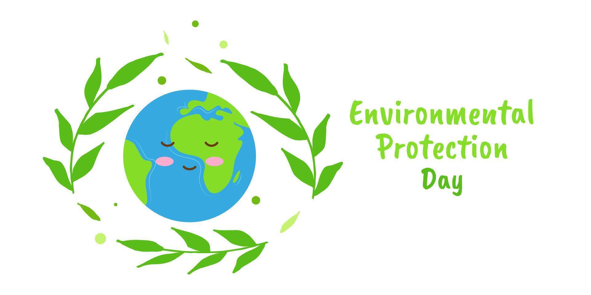 environnement protection journée enregistrer le planète Terre vecteur