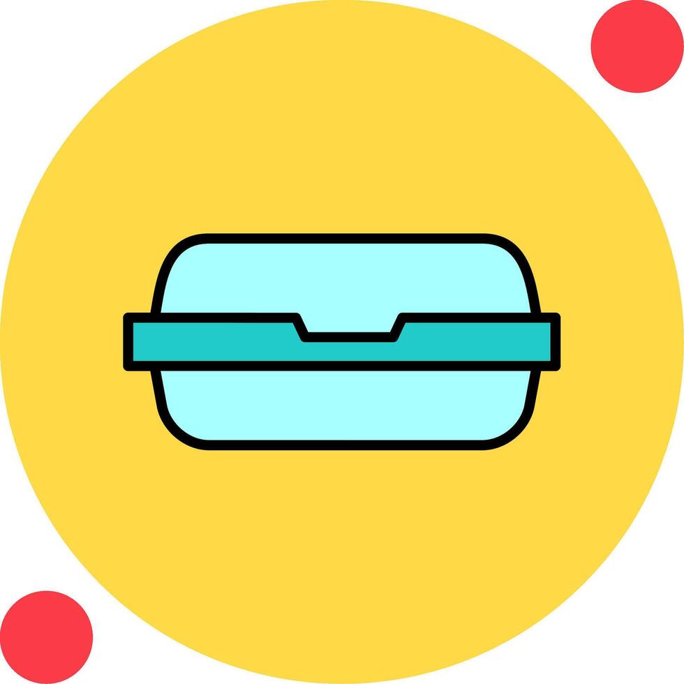 icône de vecteur de récipient de nourriture