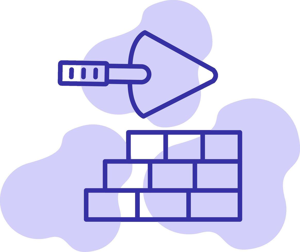icône de vecteur de mur de briques