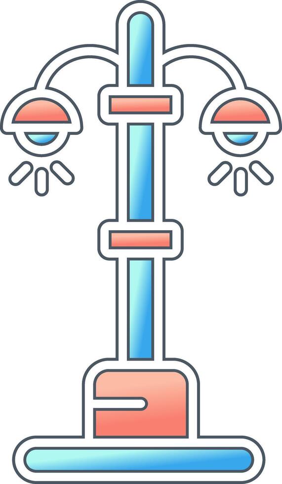 icône de vecteur de réverbère