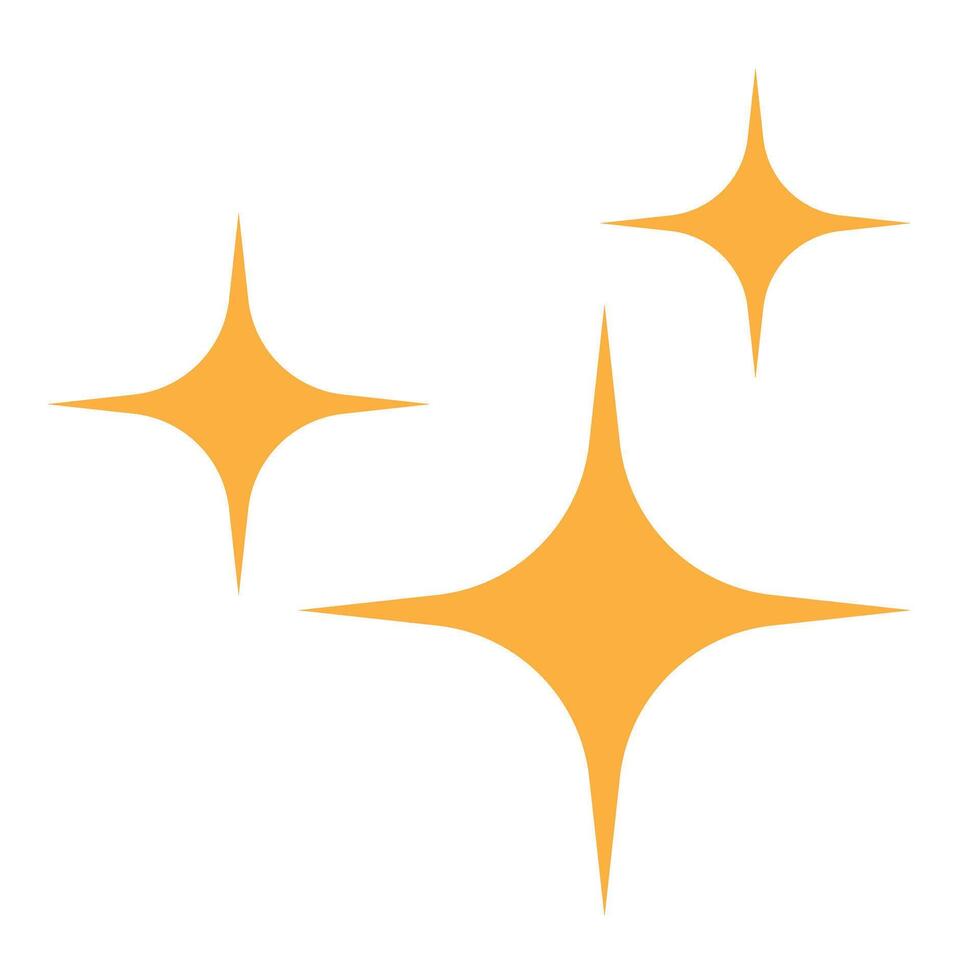 étoile scintille ou scintillement icône symbole panneaux pour applications et sites Internet vecteur