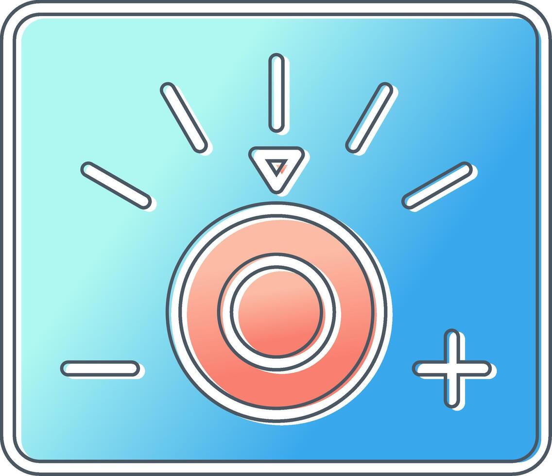 icône de vecteur de gradateur