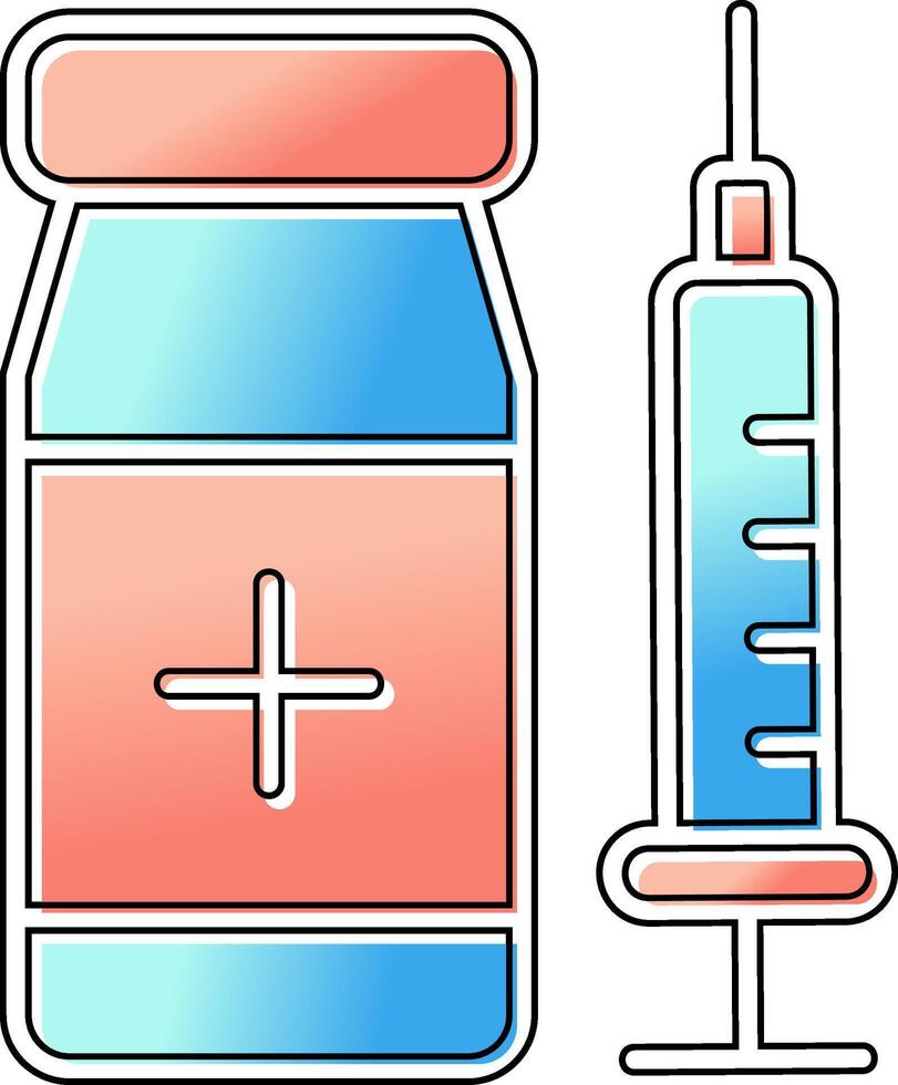 icône de vecteur de vaccination