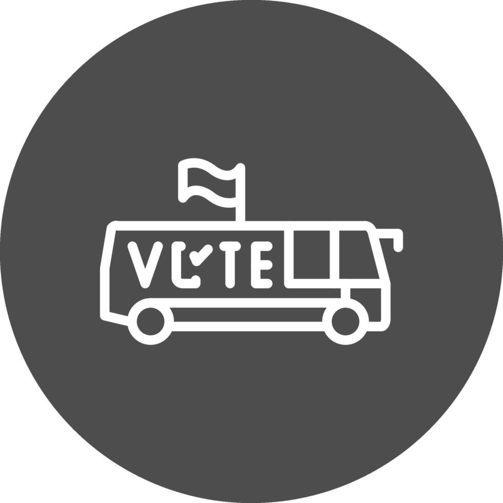 conception d'icône créative de bus vecteur