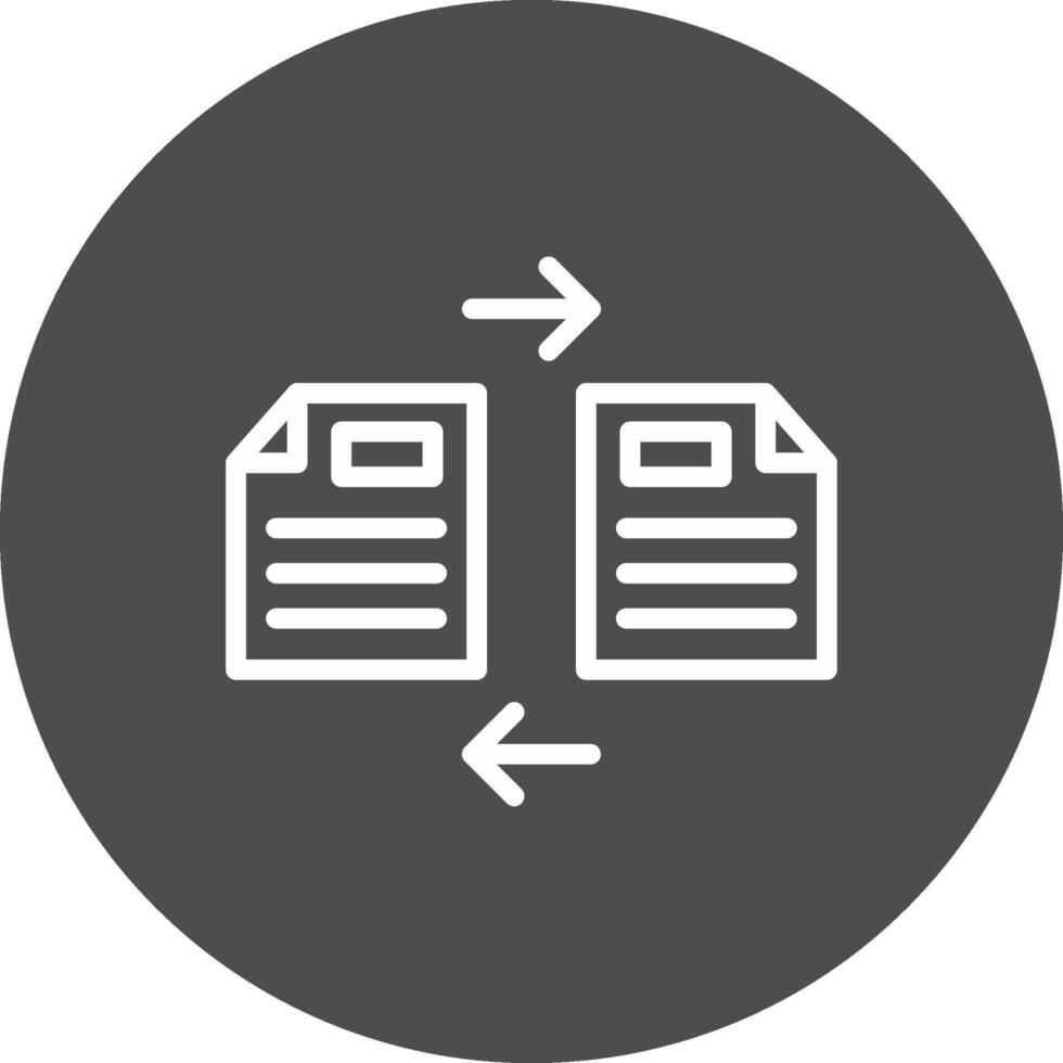 des dossiers échange Créatif icône conception vecteur