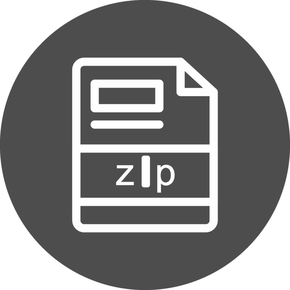 conception d'icônes créatives zip vecteur