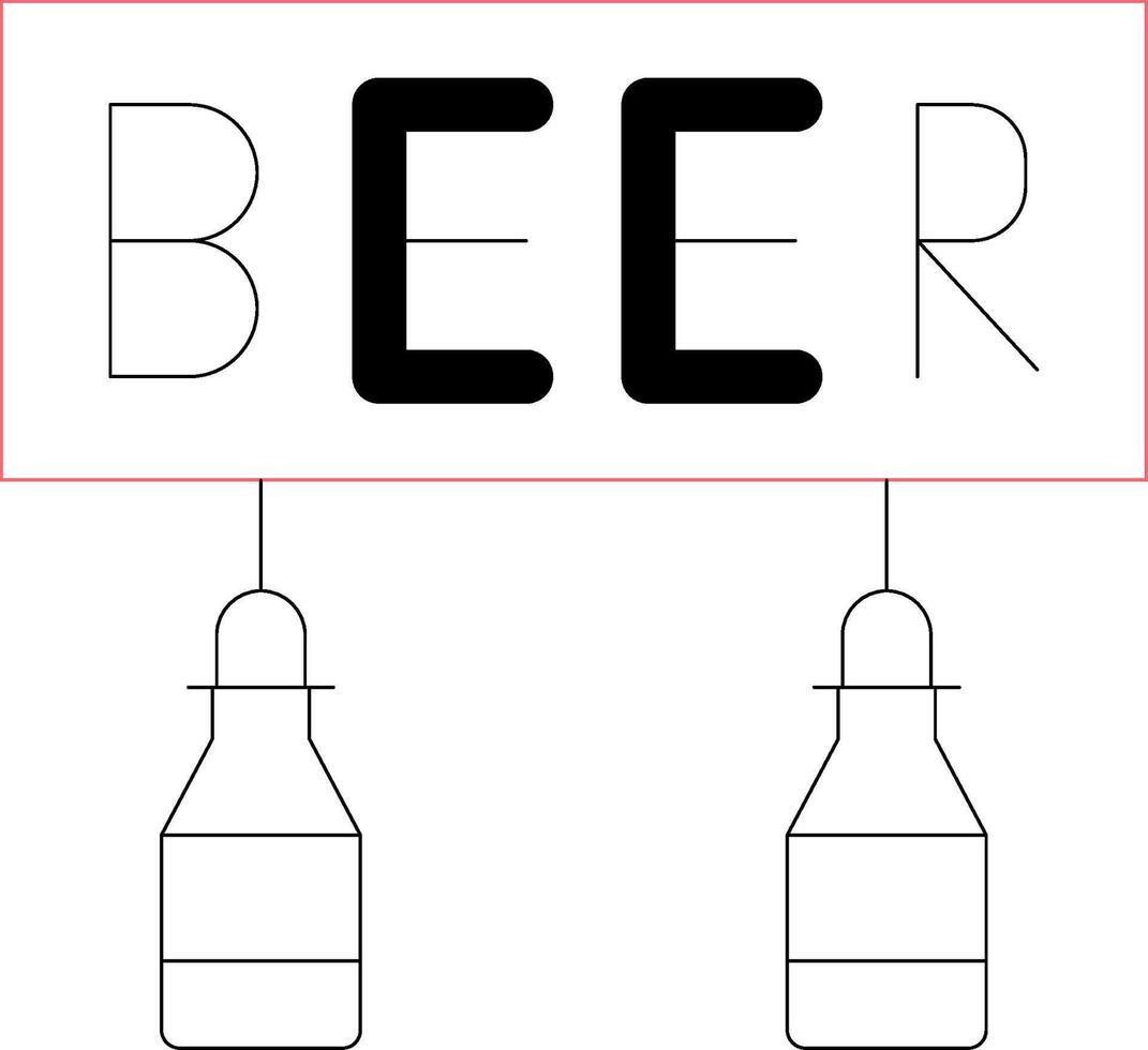 bières Créatif icône conception vecteur