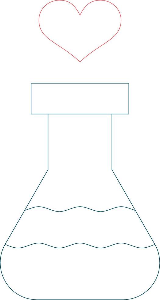 conception d'icône créative de tube à essai vecteur