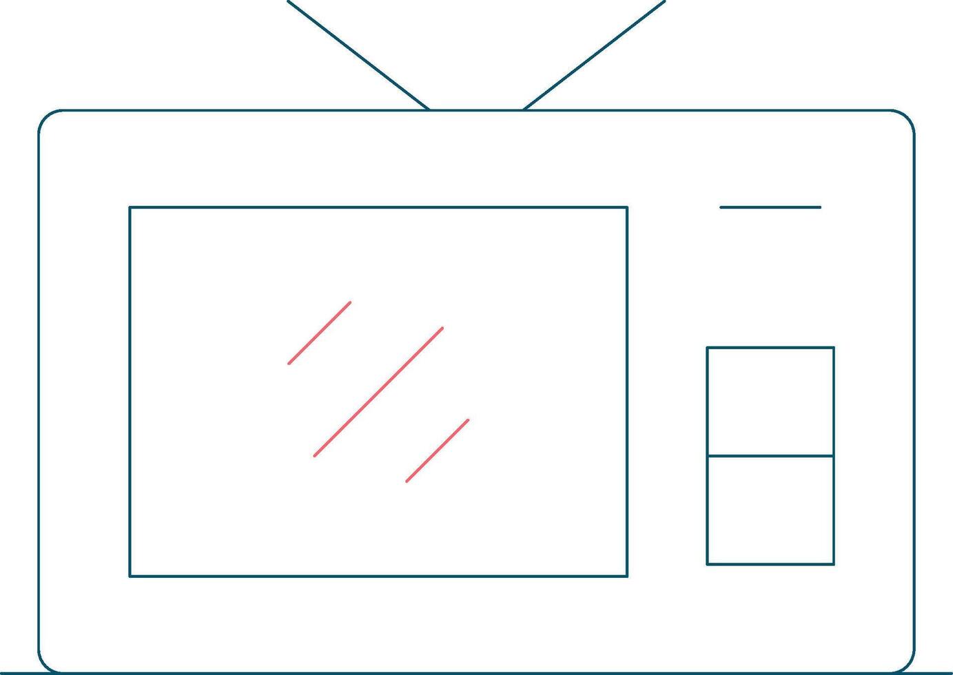 conception d'icône créative tv vecteur