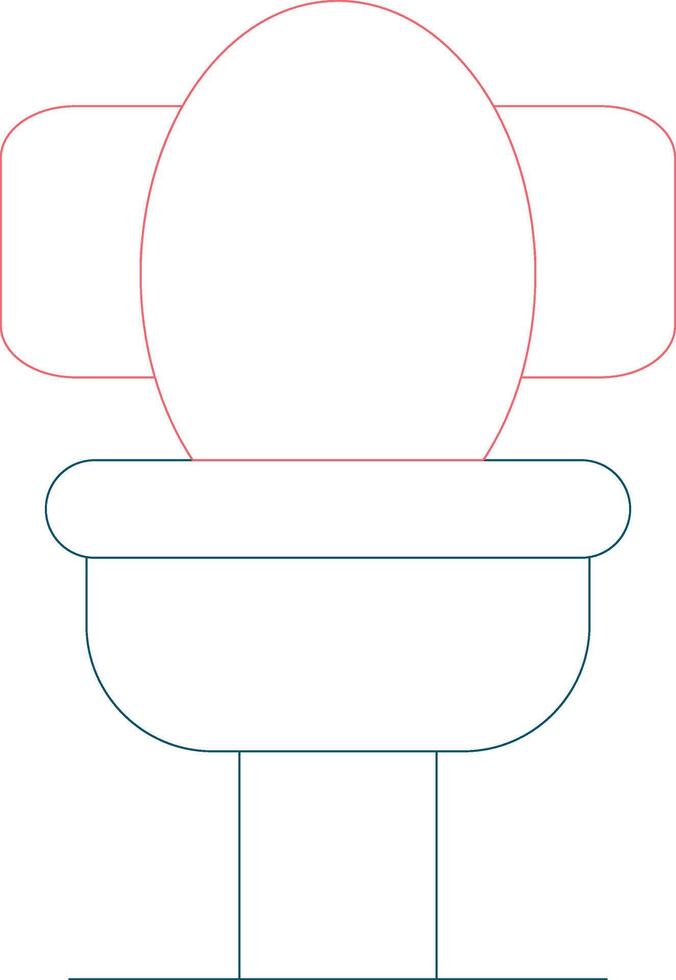 conception d'icônes créatives de toilettes vecteur