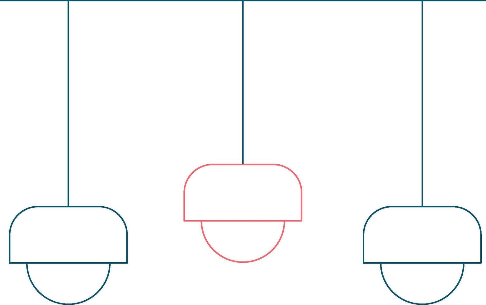 conception d'icône créative plafonnier vecteur