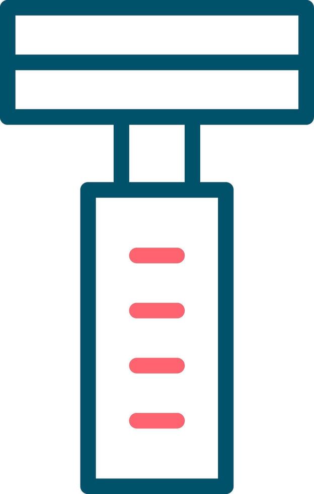 conception d'icône créative de rasoir vecteur