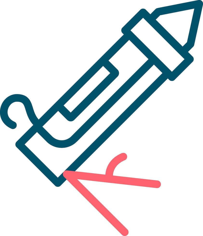 conception d'icône créative de pistolet à calfeutrer vecteur