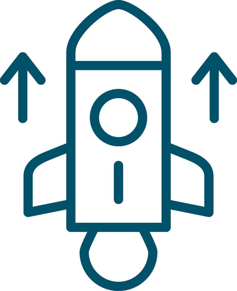 conception d'icône créative de fusée vecteur