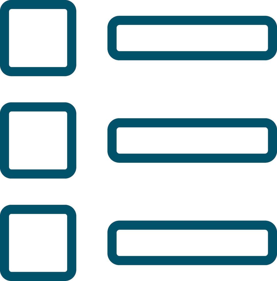 conception d'icônes créatives de liste vecteur