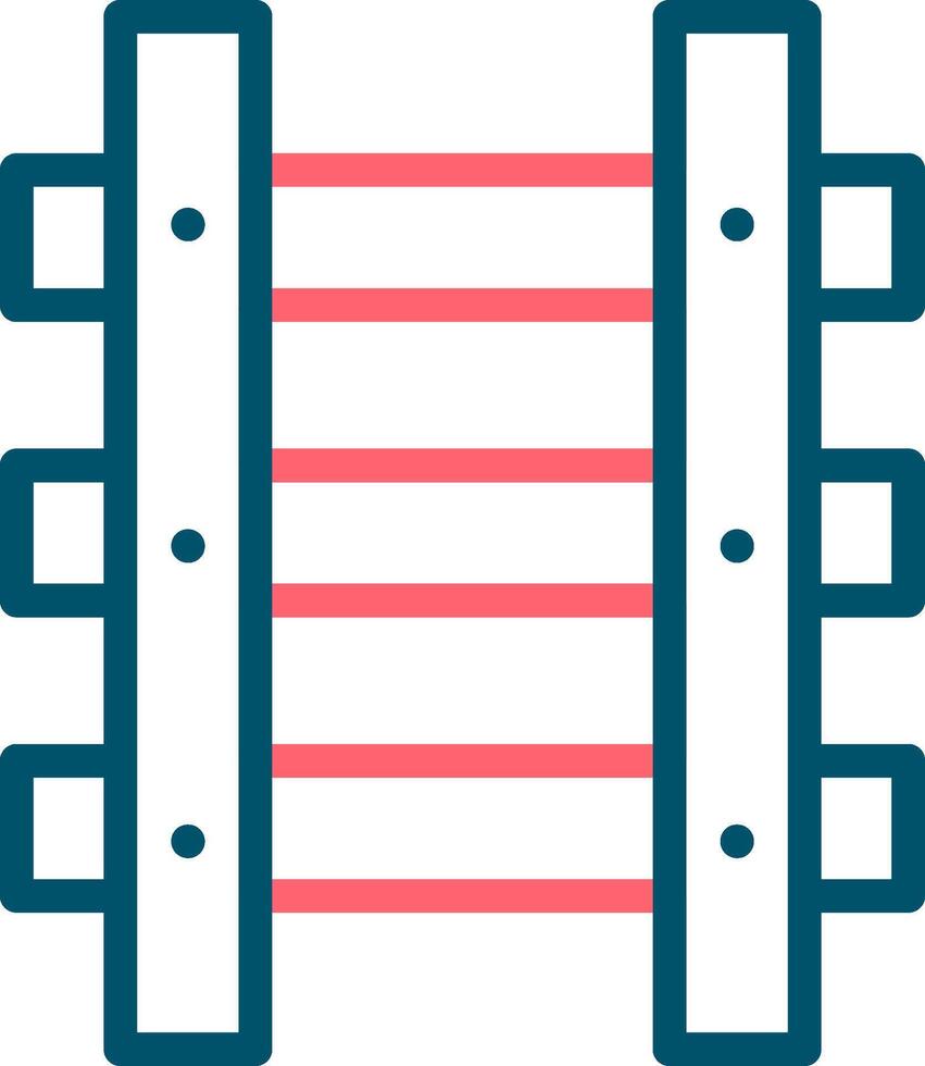 conception d'icônes créatives de voies ferrées vecteur