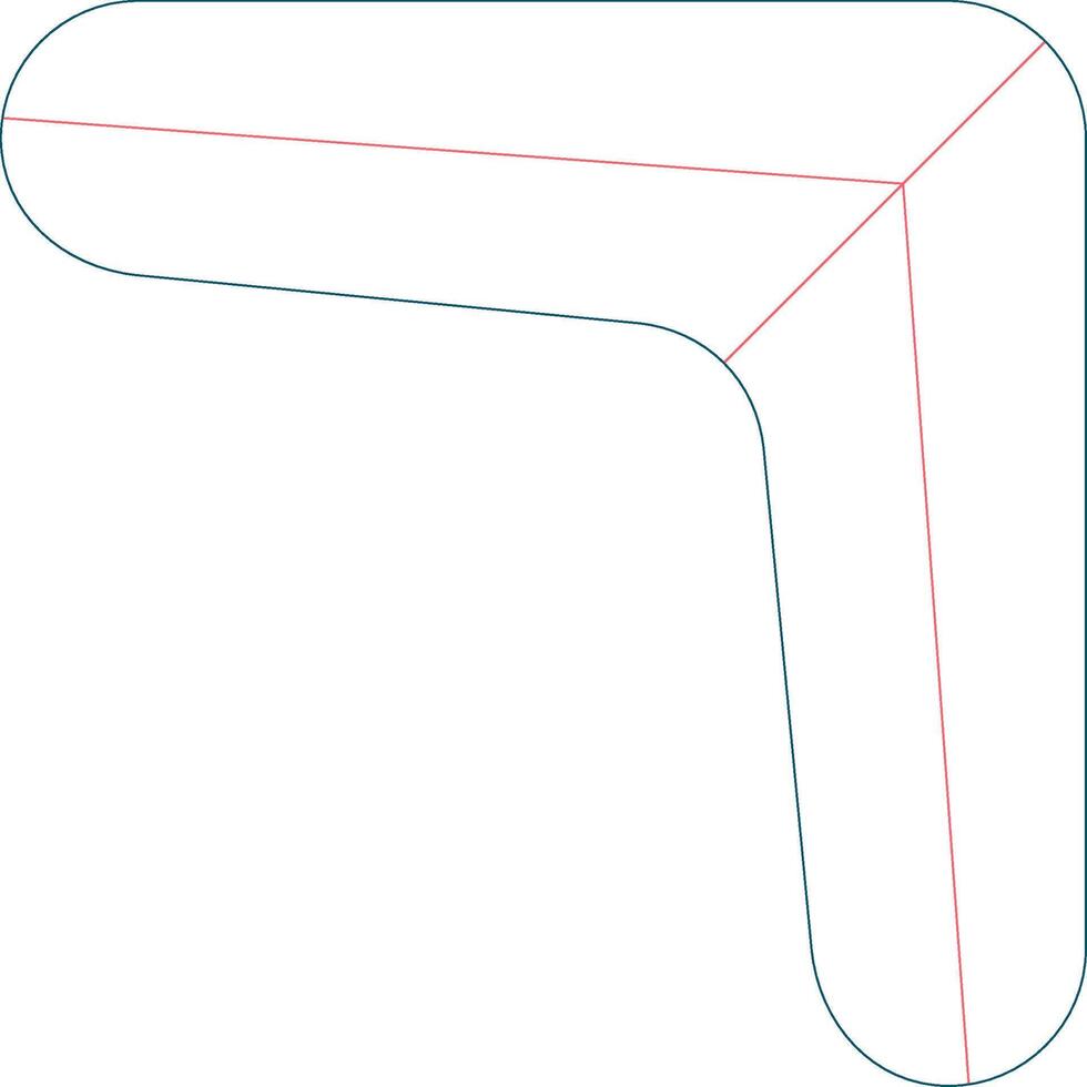 conception d'icône créative boomerang vecteur