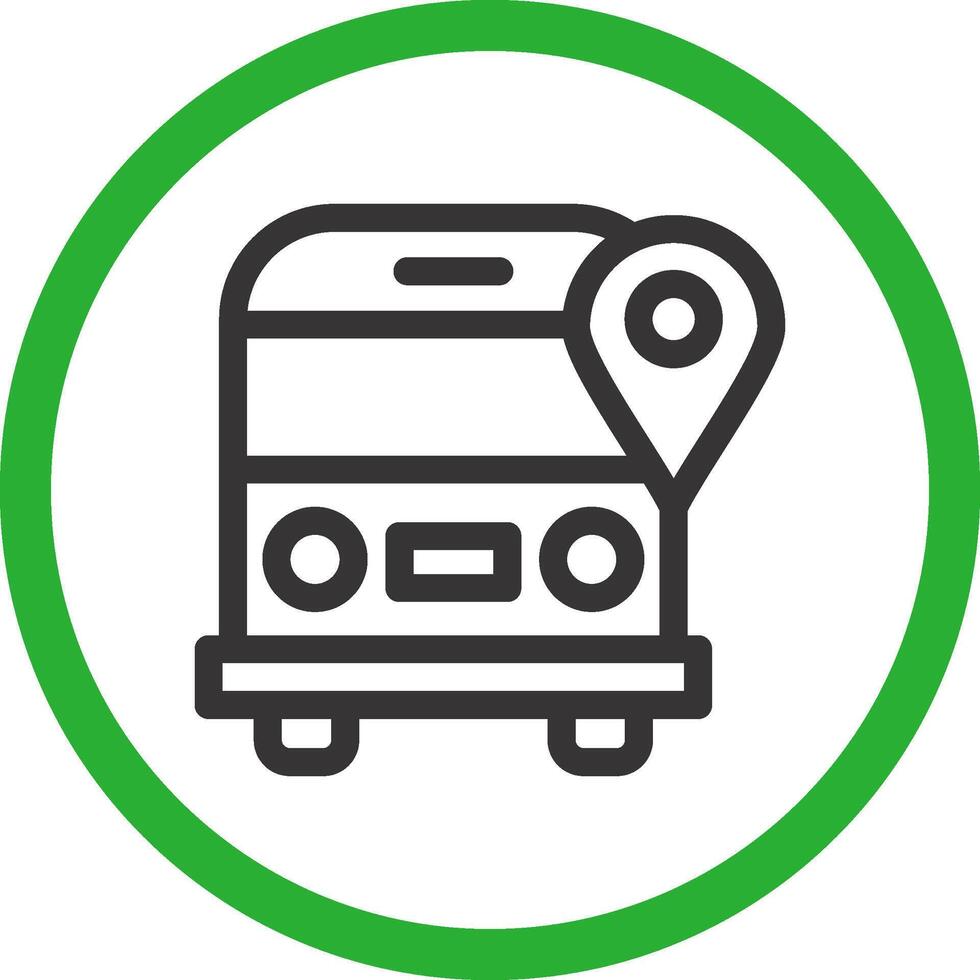 conception d'icône créative d'autobus scolaire vecteur