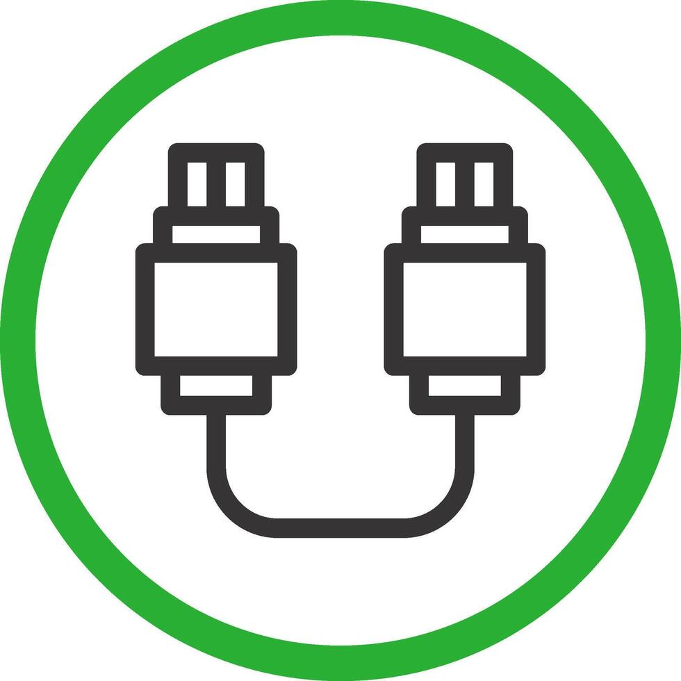 conception d'icône créative de connexion usb vecteur