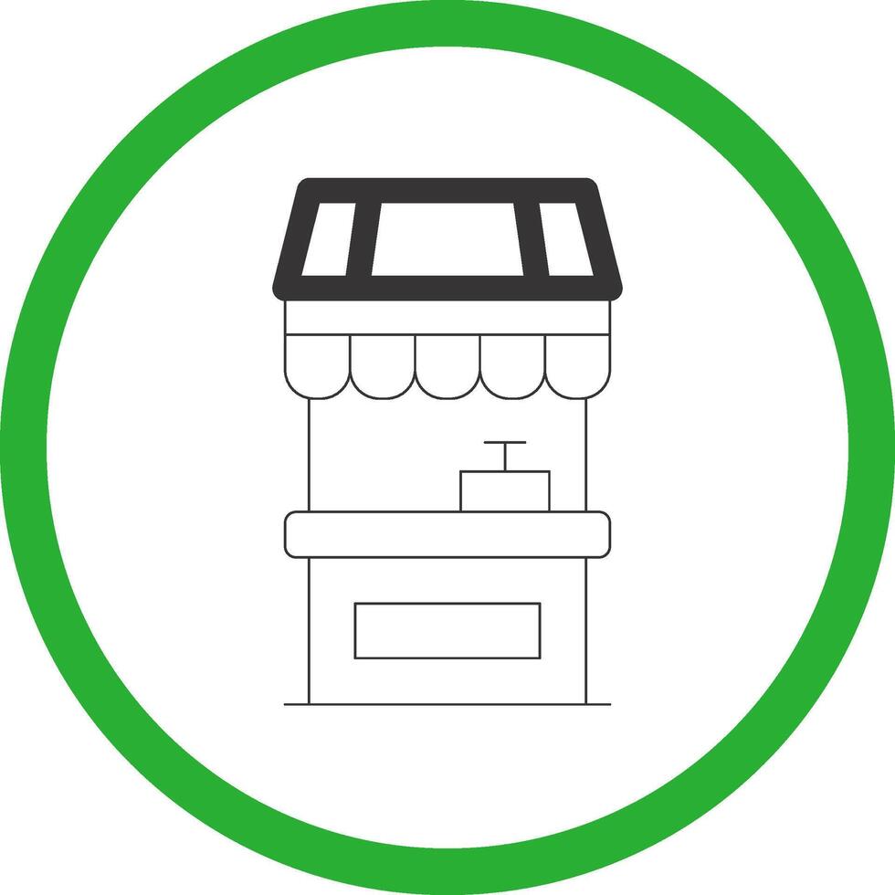 conception d'icône créative de stand de nourriture vecteur