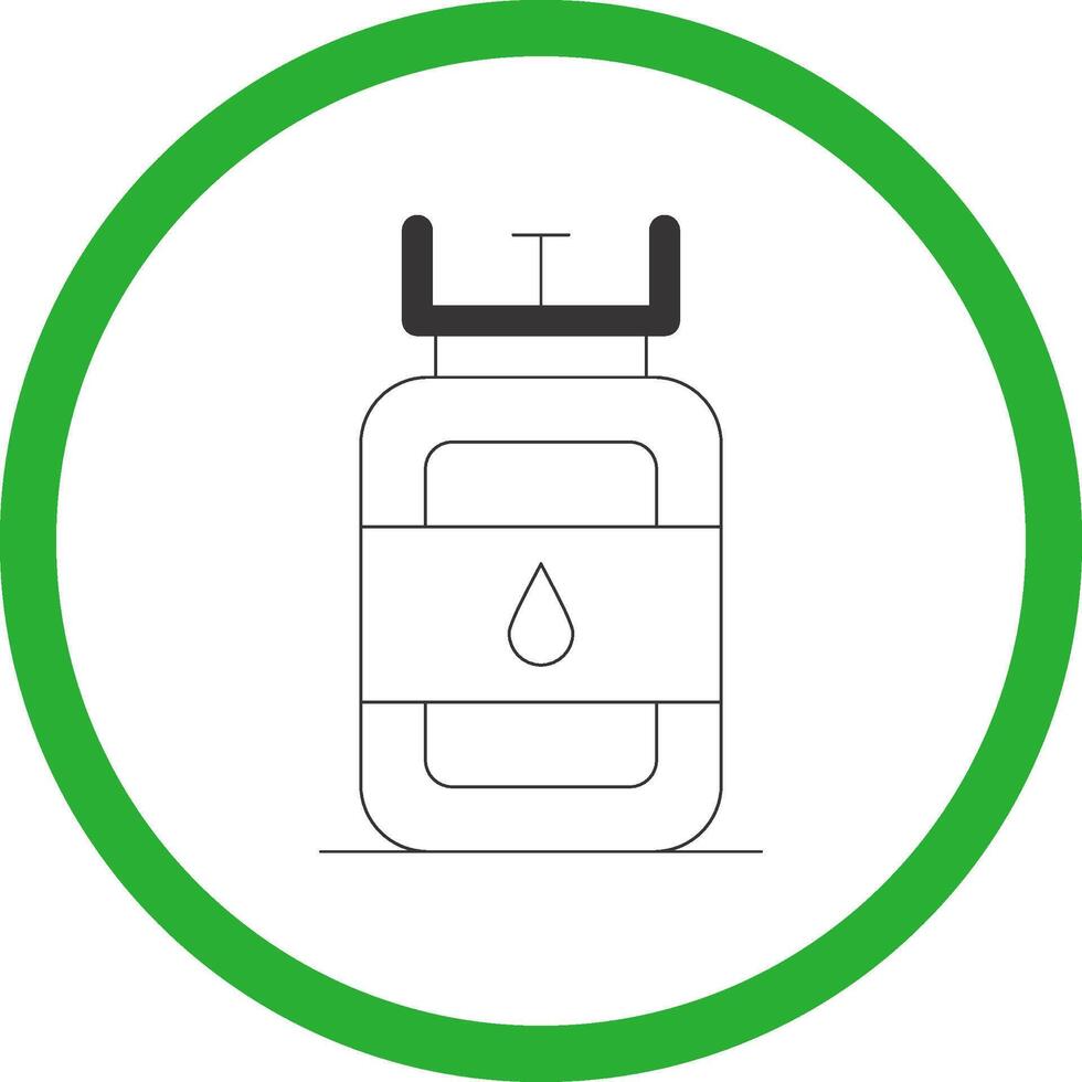 gaz cylindre Créatif icône conception vecteur