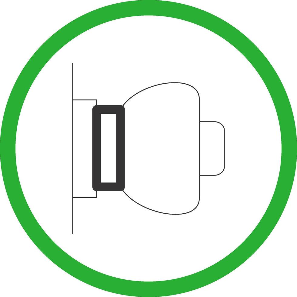 conception d'icône créative de bouton de porte vecteur