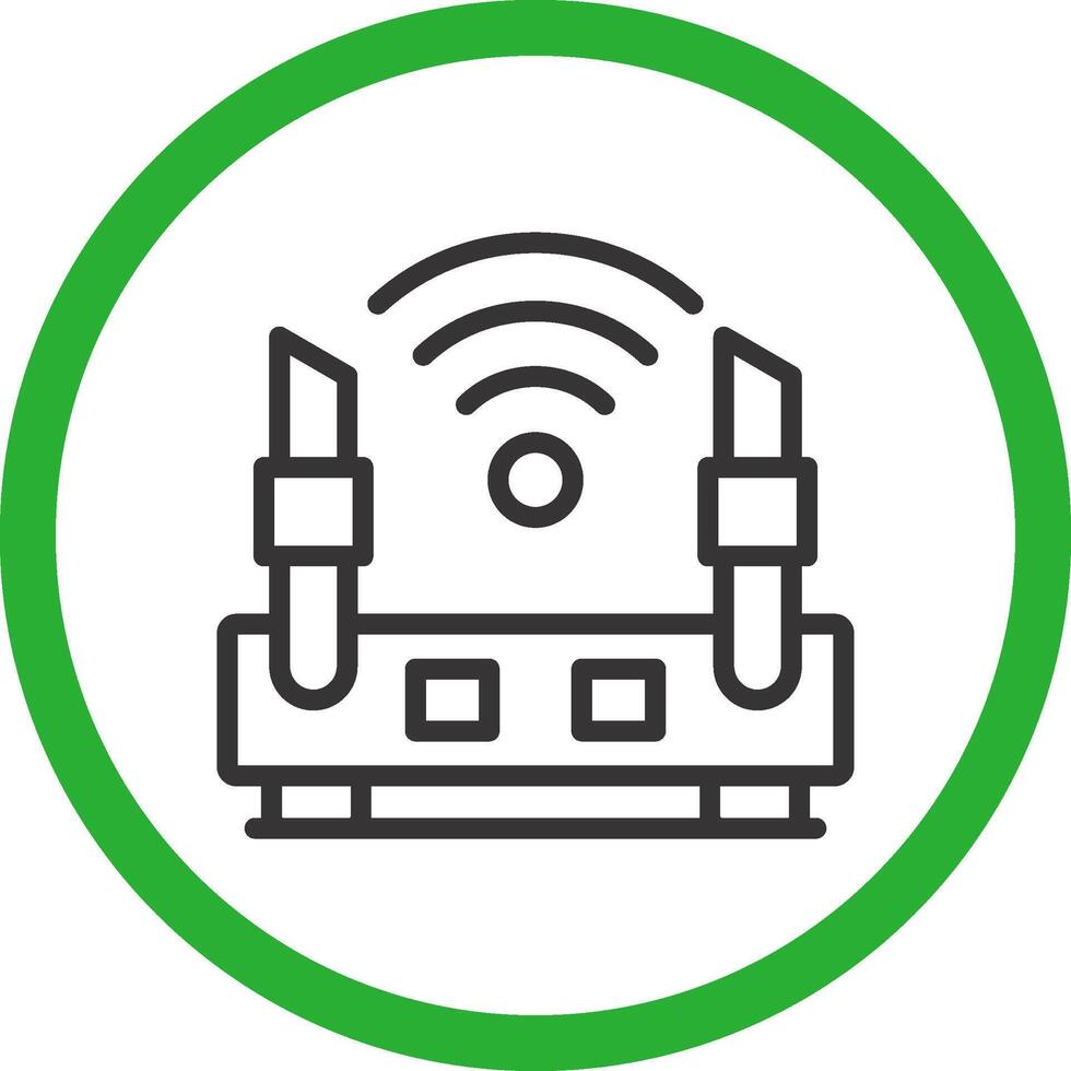 conception d'icône créative de routeur wifi vecteur