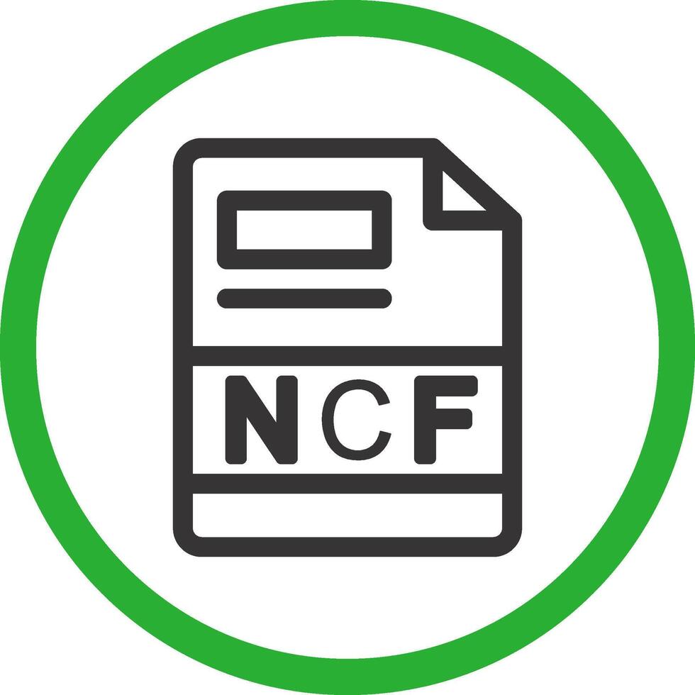 ncf Créatif icône conception vecteur