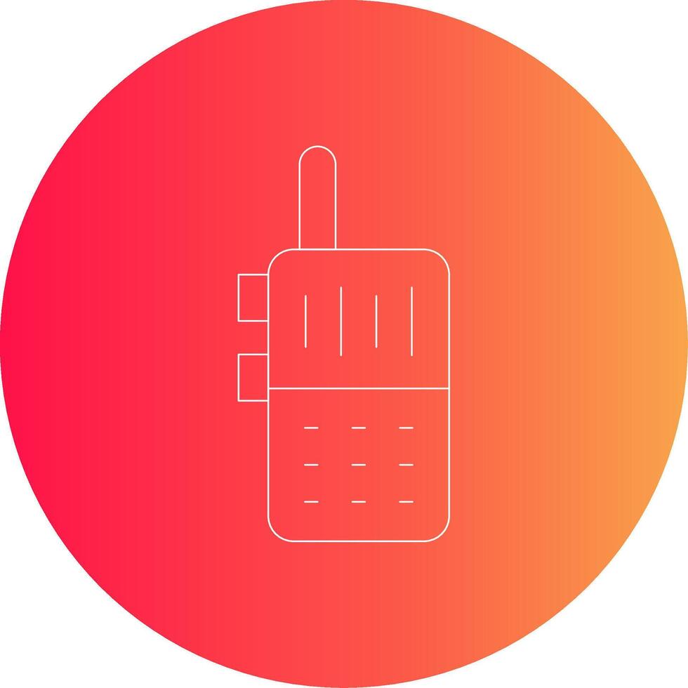 conception d'icônes créatives de talkies-walkies vecteur