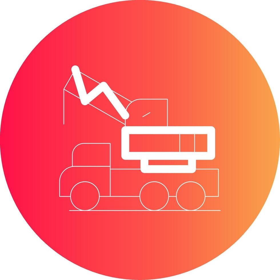conception d'icône créative de grue vecteur