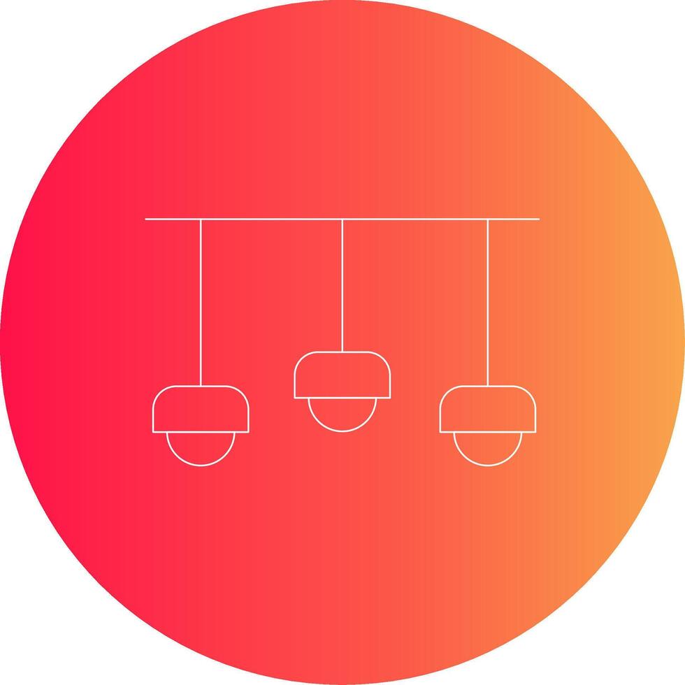 conception d'icône créative plafonnier vecteur