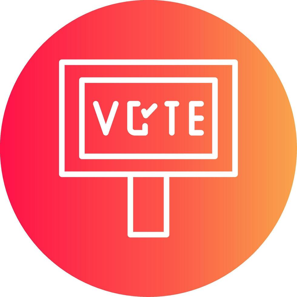 voter la conception d'icônes créatives vecteur