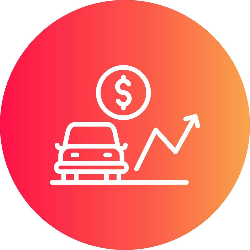 voiture prêt les taux Créatif icône conception vecteur