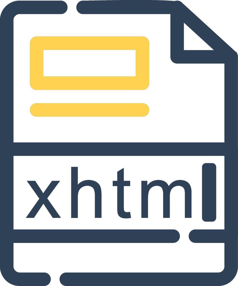 xhtml Créatif icône conception vecteur