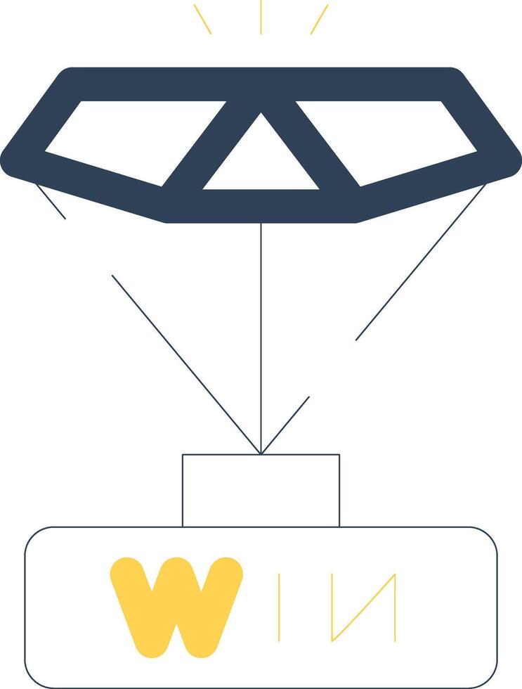 conception d'icône créative gagnante vecteur