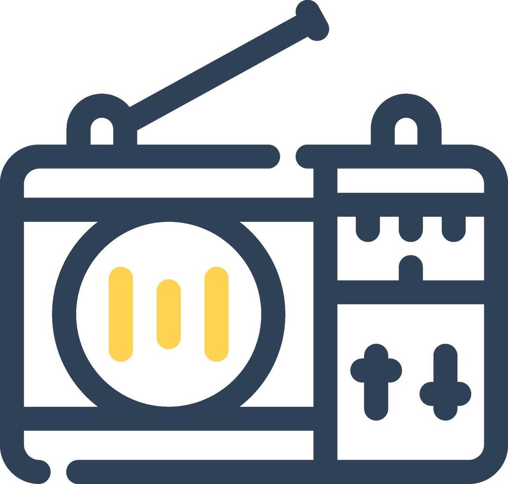 conception d'icône créative radio vecteur