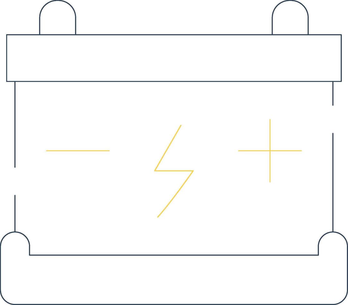 conception d'icône créative de batterie vecteur