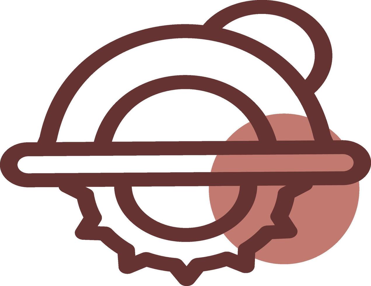conception d'icône créative de scie circulaire vecteur
