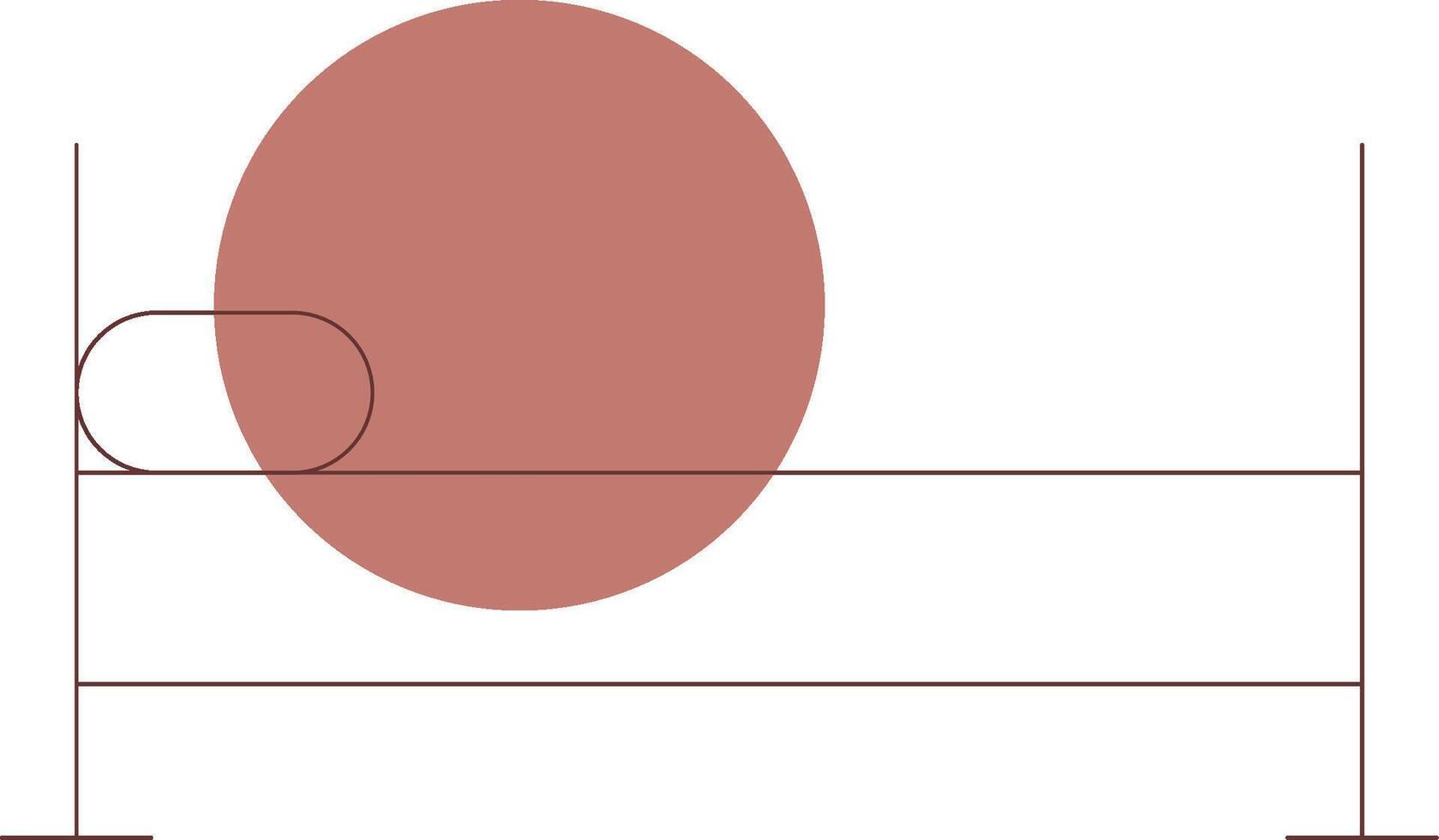 conception d'icône créative lit simple vecteur