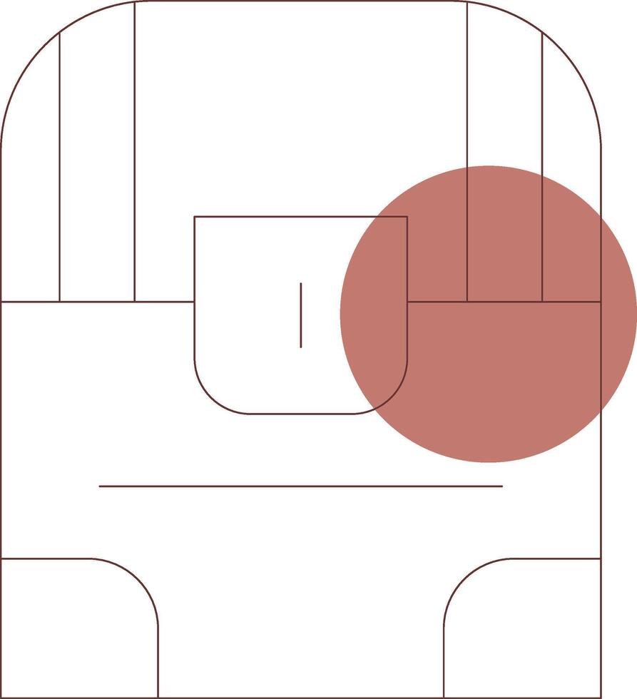 conception d'icône créative poitrine vecteur