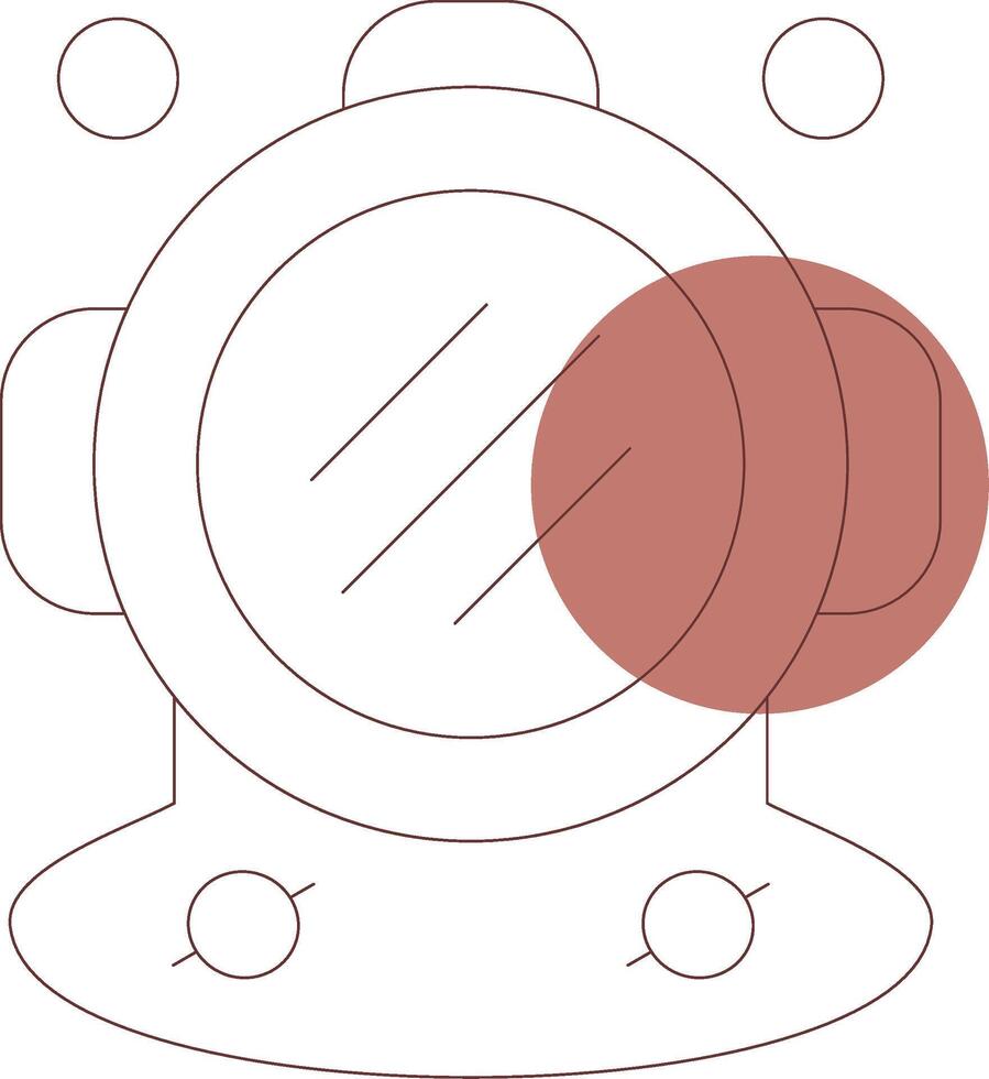 conception d'icône créative de casque de plongée vecteur